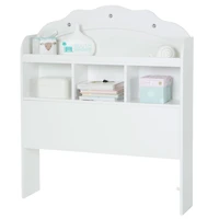 Tête de Lit Simple Bibliothèque Tiara - Blanc Solide