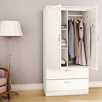 Armoire Penderie - Acapella Blanc Solide