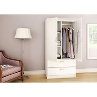 Armoire Penderie - Acapella Blanc Solide