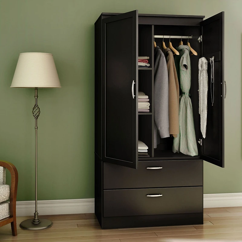 Wardrobe Armoire - Acapella Pure Black