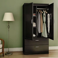 Wardrobe Armoire - Acapella Pure Black