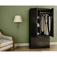 Wardrobe Armoire - Acapella Pure Black