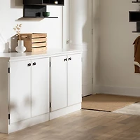 Small 2-Door Storage Cabinet - Morgan Pure White