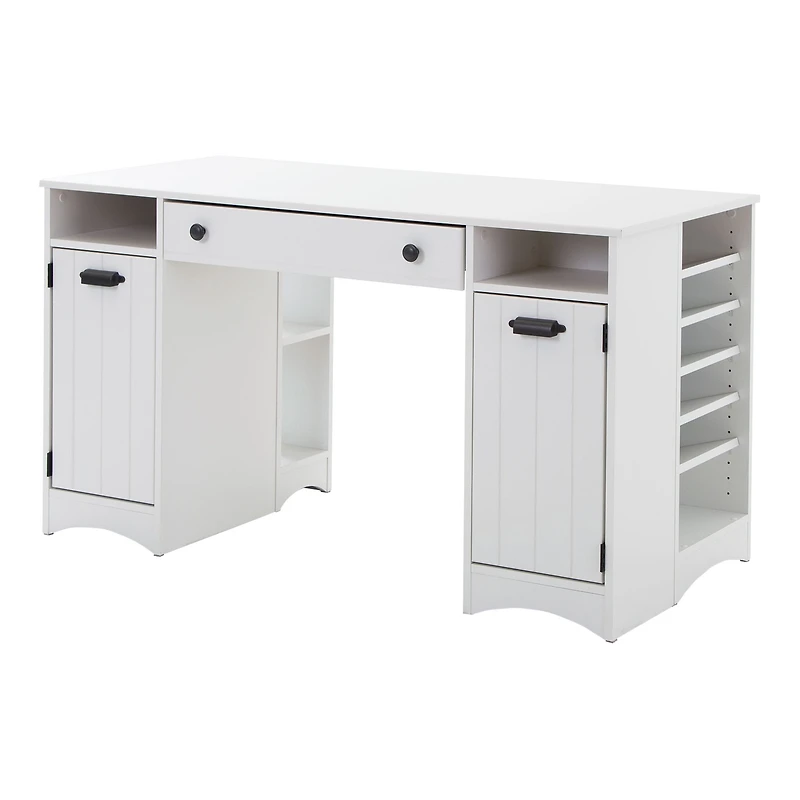 Craft Table with Storage - Artwork Pure White