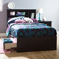 Lit Simple Matelot 3 Tiroirs - Fusion Noir solide