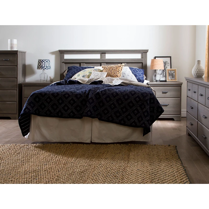 2-Drawer Nightstand - Versa Gray Maple