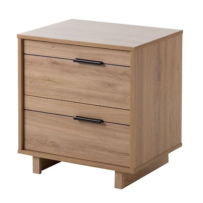 Fynn 2-Drawer Nightstand - Rustic Oak