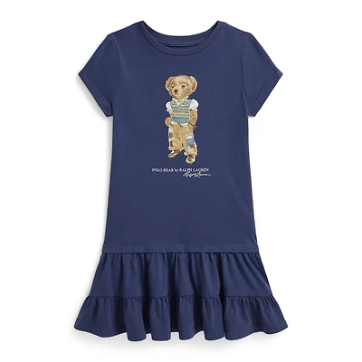 Polo Bear Frill Dress 2-6