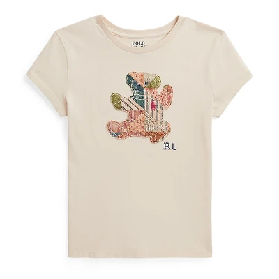 Quilt Bear T-shirt 7-16y