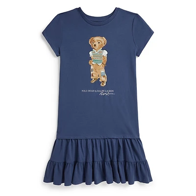 Polo Bear Frill Dress 7-16y