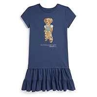Polo Bear Frill Dress 7-16y