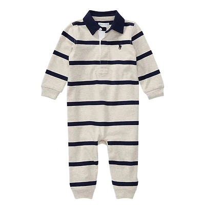 Rugby Stripe Romper Newborn-12m
