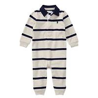 Rugby Stripe Romper Newborn-12m