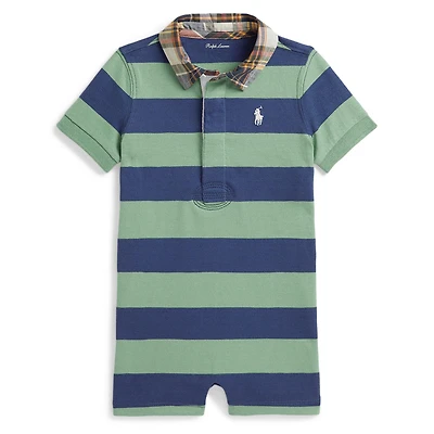 Stripe Polo Romper 6-12m