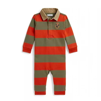 Stripe Jersey Coverall 6-12m