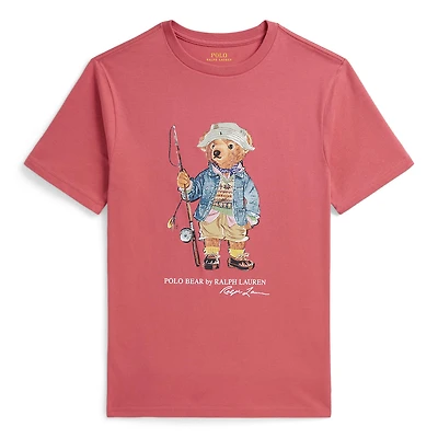 T-shirt Fishing Bear 8-16ans