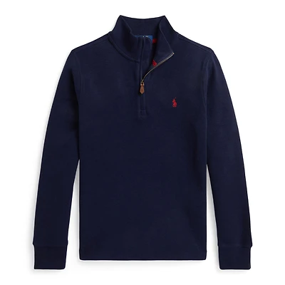 Gilet Demi Zip Côtelé 8-16ans