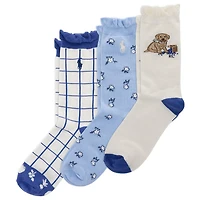Blueberry Dog Socks (3) 4-11y