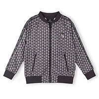 Veste Noire Imprimé Peace 3-11ans