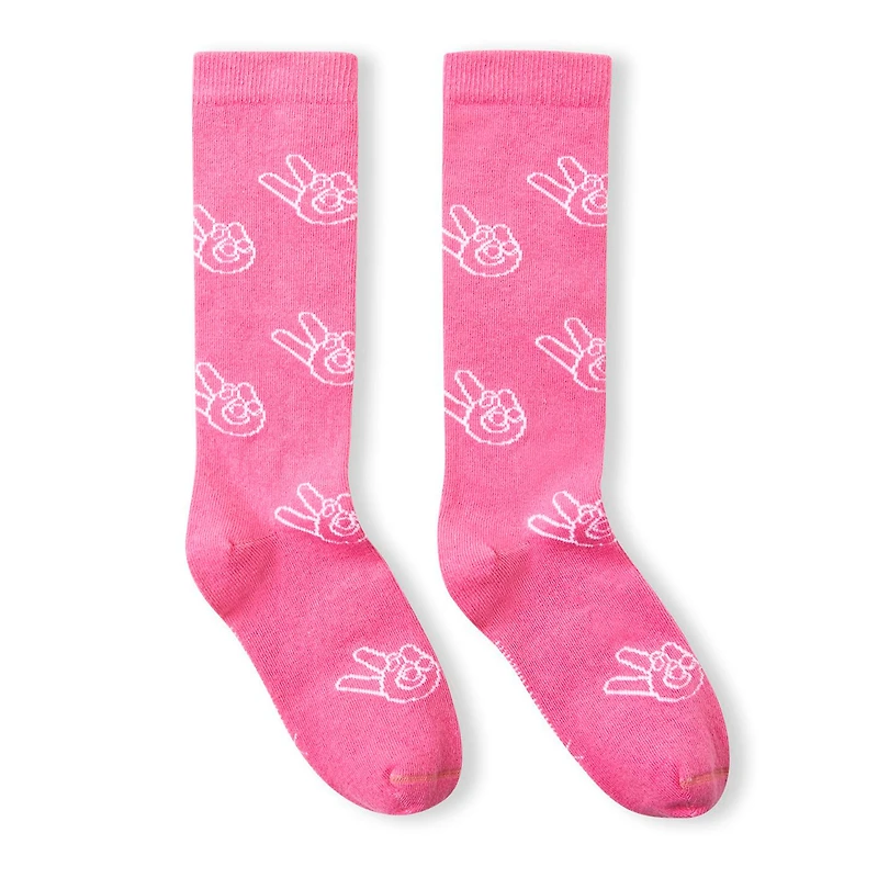 Peace Mid-Calf Socks 4-8y