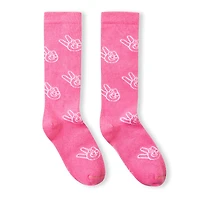 Peace Mid-Calf Socks 4-8y