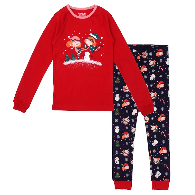 Elves Pajamas 2-14y