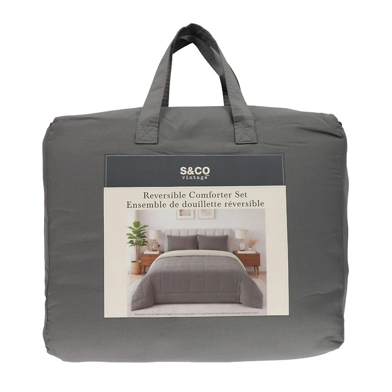 Twin Comforter set - Charcoal