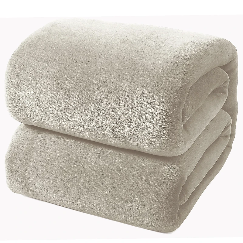 Couverture 60X80 Peluche Taupe