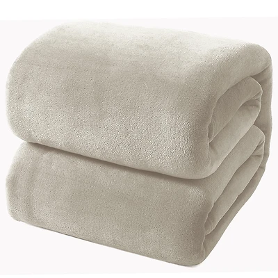 Couverture 80x88 Peluche Taupe