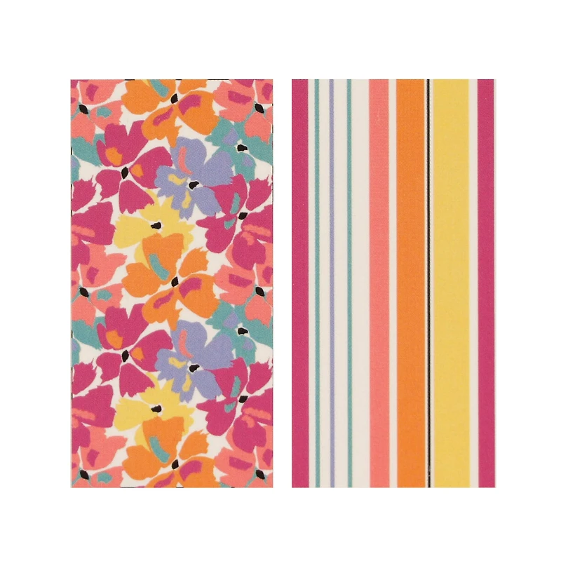 Serviettes (2) - Rayures Florales