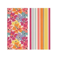 Serviettes (2) - Rayures Florales
