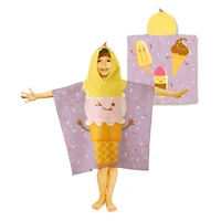 Kid Hooded Towel - ice Cream