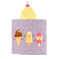 Kid Hooded Towel - ice Cream