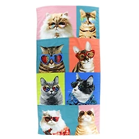 Serviette de Plage - Chats Sympas