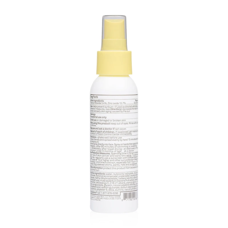 Crème Solaire Minéral Vaporisateur FPS 50 Sans Fragrance