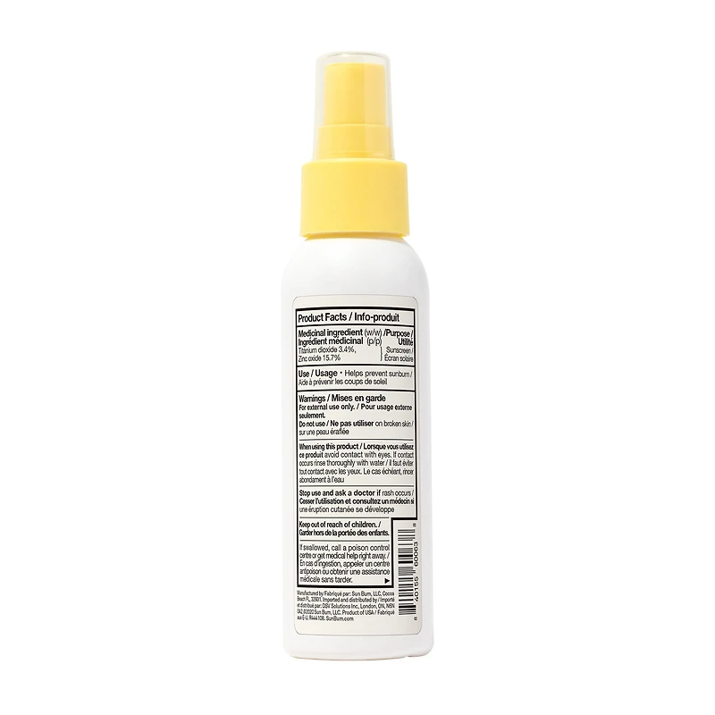 Crème Solaire Minéral Vaporisateur FPS 50 Sans Fragrance