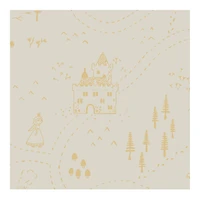 Sleepi Bed Fitted Sheet - Sunset Yellow Map