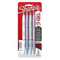 Sharpie Stylos gel (4), pointe moyenne (0,7 mm), encre noire
