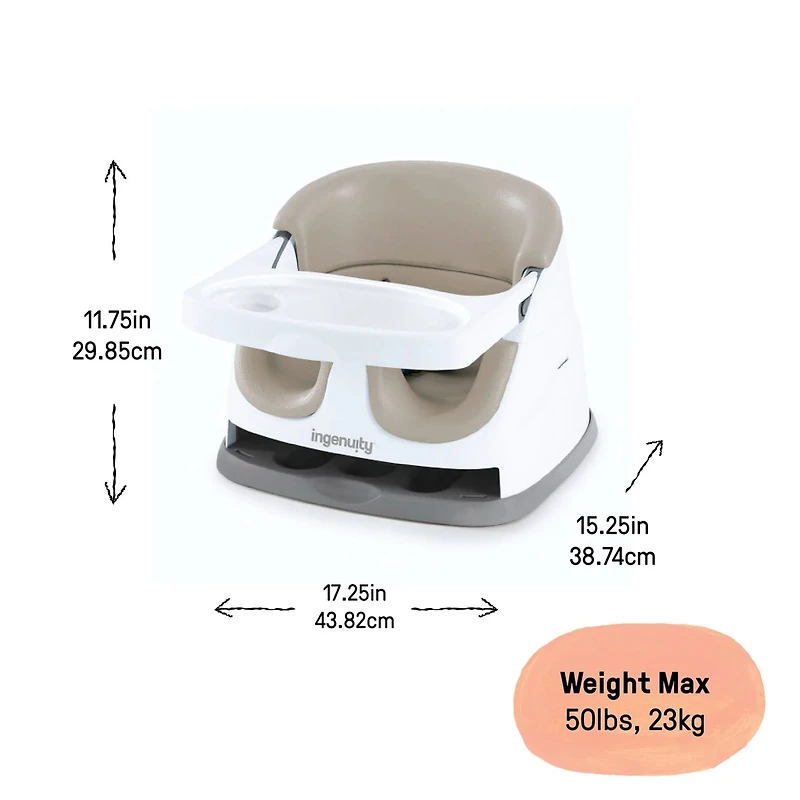 Baby Base 2-in-1 Seat - Cashmere