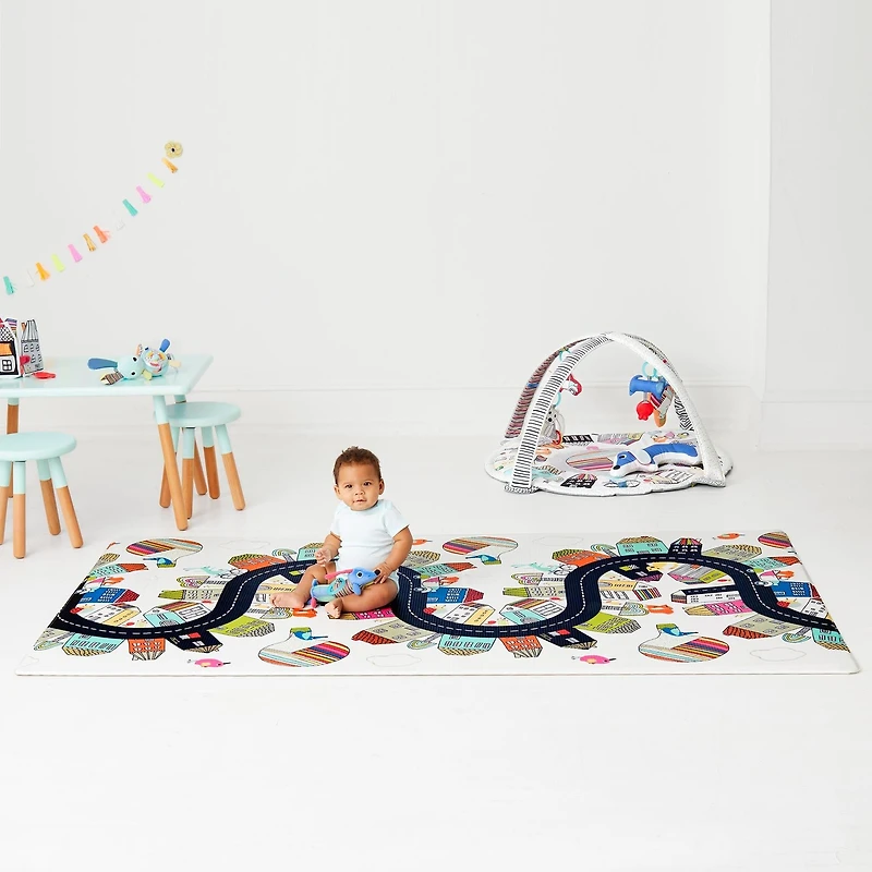 Doubleplay Reversible Playmat - Vibrant Village