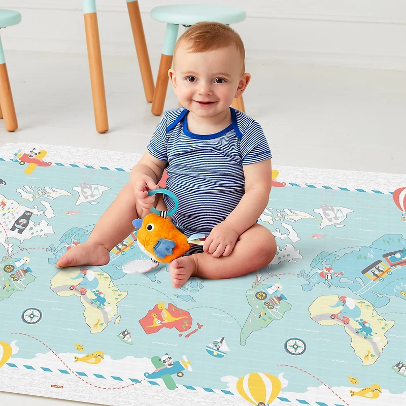 Doubleplay Reversible Playmat - Little Travelers