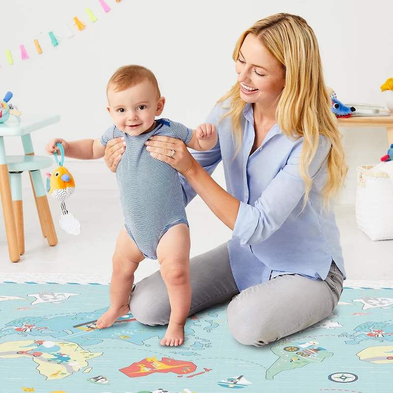 Doubleplay Reversible Playmat - Little Travelers