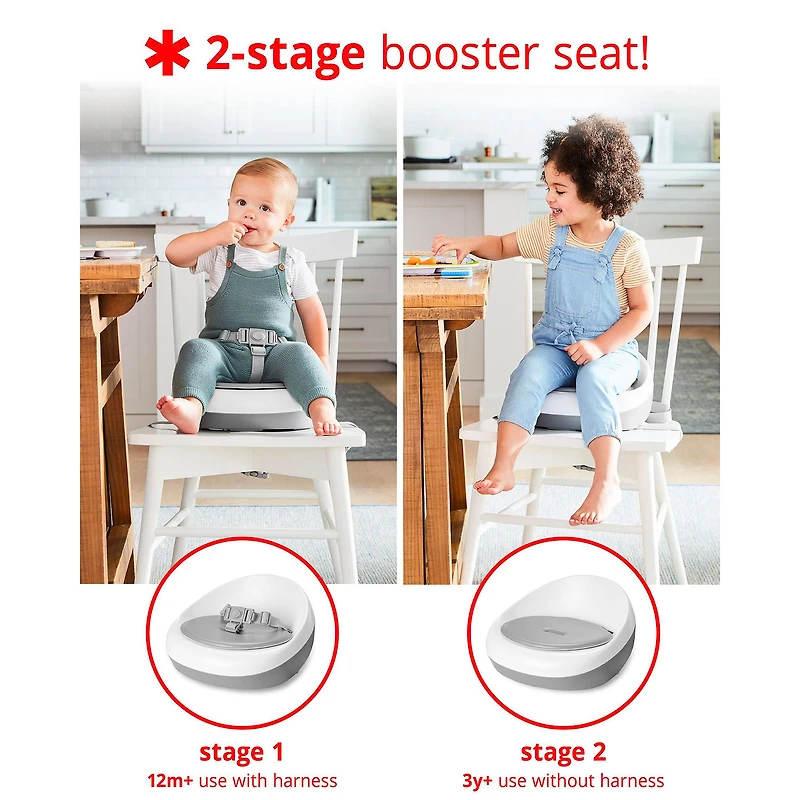 Siège de Table Rehausseur Sleek - Gris / Blanc
