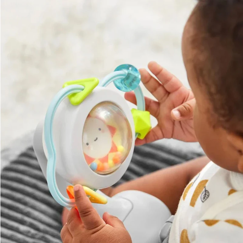 Silver Lining Cloud Upright Activity Floor Seat - Grey