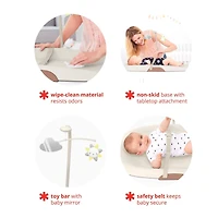 Nursery Style Wipe-Clean Changing Pad - Oat