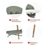 Chaise Haute 4-en-1 - Thyme Vert
