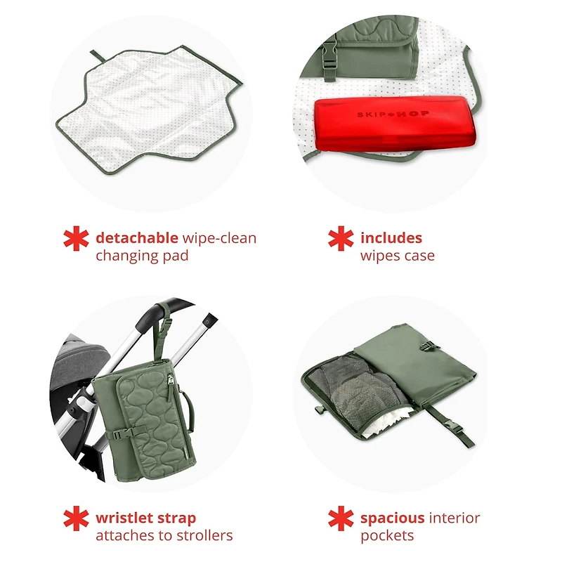 Portable Changing Pad Station - Sage