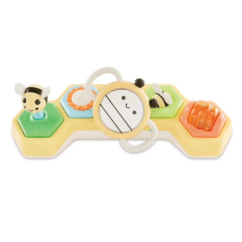 Farmstand See & Bee Steering Wheel & Tummy Time Baby Toy