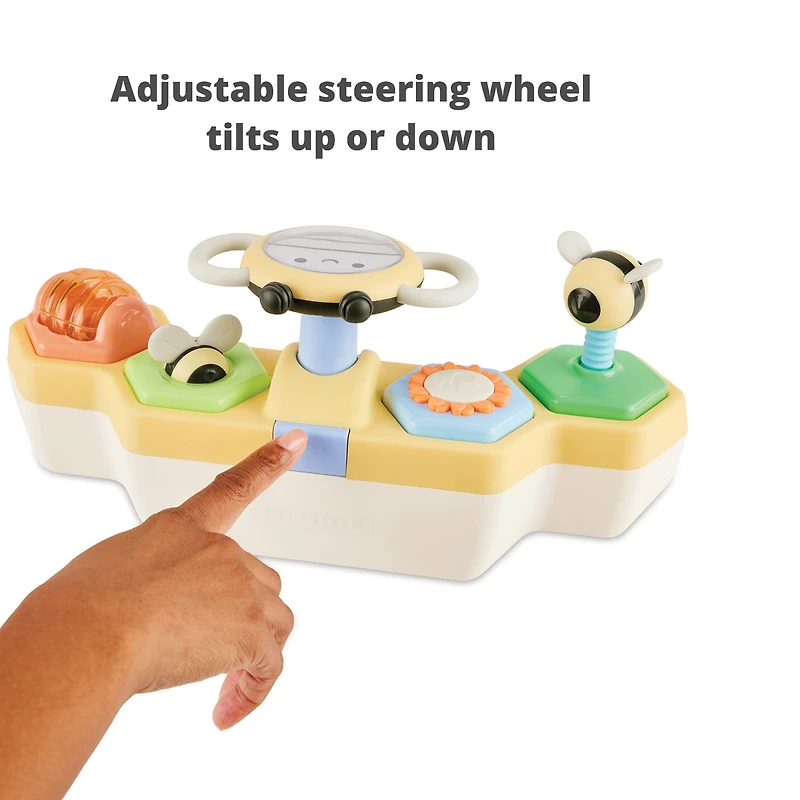 Farmstand See & Bee Steering Wheel & Tummy Time Baby Toy