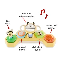 Farmstand See & Bee Steering Wheel & Tummy Time Baby Toy